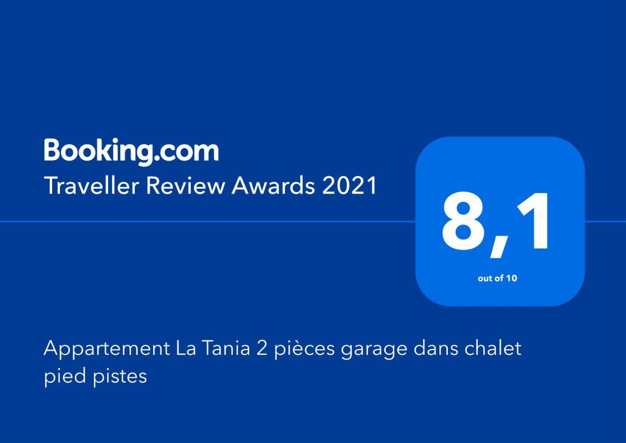 Appartement La Tania 2 Pieces Garage Dans Chalet Pied Pistes Buitenkant foto